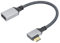 RIIEYOCA Cavo adattatore mini HDMI a HDMI 4K, ad angolo retto di 90 gradi, mini HDMI maschio a HDMI femmina in alluminio intrecciato cavo corto, supporto 4K UHD(20 cm)