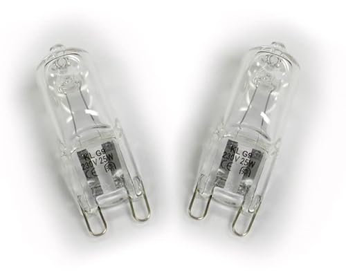 Cello 2-Pack G9 LED Bulbs - Warm White, 25W, 230V for Electric Melt Warmer & Wax Burner