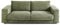 KAWOLA Big Sofa Megasofa Madeline - 2-Sitzer Couch Olivgrün, Gepolstertes Relaxsofa, Stilvolles Design fürs Wohnzimmer, 230x85x127 cm BxHxT