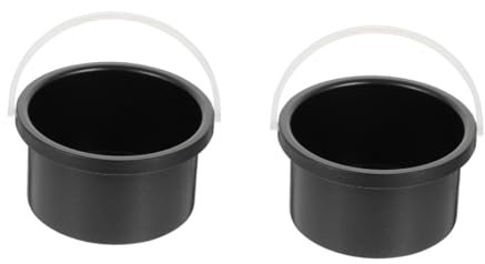 minkissy 2pcs Wax Pot Hive Wax Pot Replacement Soft Warmer Melting Hair Removal Container Heat Resistant Bowl for Salons