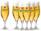 Lübzer Pils Original Biergläser (6 Stück) Pokale, Tulpen, für den entspannten Genuss (0,4 Liter)