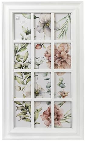 Kiera Grace Brae Collage-Rahmen zum Öffnen, 43,2 x 73,7 cm, weiß, Wand-Bilderrahmen, passend für 30,5–10,2 x 15,2 cm Fotos für Büro, Zuhause, Restaurant
