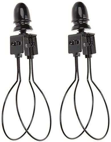 2 Stück Lampenschirm Adapter Clip Für Glühbirne – Einfache Installation Ideal Für Diy Beleuchtungsprojekte Schwarz