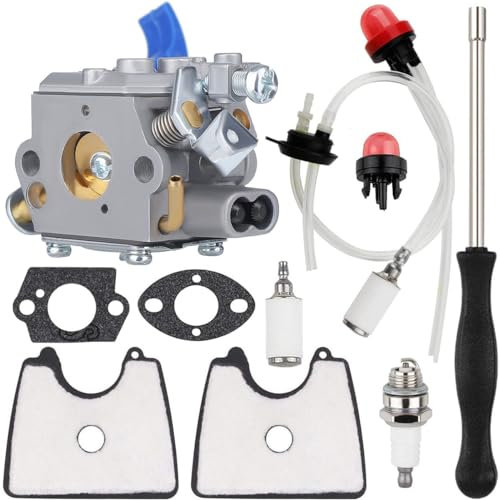 ZAMDOE 590460102 Vergaser für Husqvarna 125B 125BX 125BVX Hand-Laubbläser, für Jonsered B2126 BV2126. Ersetzen Sie den für Zama C1Q-W37 Vergaser durch 581798001 545112101 Luftfilter
