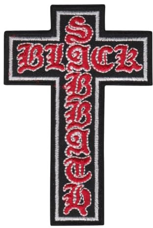 Heavy Metal Cross Patch Aufnäher – Abzeichen zum Aufnähen oder Aufbügeln – trendiges Modeaccessoire – einzigartiges dekoratives Logo für Jacken, Jeans und Taschen – Vintage – Bekleidung