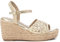 XTI - Sandalia Mujer Oro - Calzado Cómodo y Versátil - Moda casual - Modelo 14274704 (Talla 39)