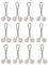 Kopftuch-Perlen-Clips, U-Form, Hijab, muslimische Schal-Clips, U-Schal, muslimische Dame, Schal, Hijab-Clips, Kopftuch, Perlennadeln, Schal, Broschen, Schmuckzubehör, 12 Stück, 12pcs, Perle
