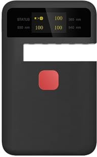 Digitales UVA/UVB-Messgerät Tragbarer Transmissionstester, UV-, VL-, IR-Brillen-Transmissionsmessrät, Testnauigkeit ± 2%, for Solarfolie, Landwirtschaftsfolie, Fenster Hintergrundbeleuchtetes LCD, Sp