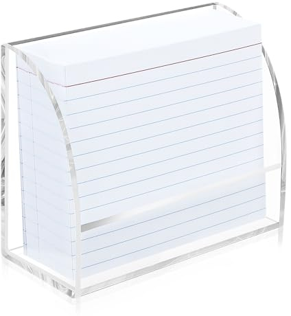 SHIQIKEJIPTY Karteikartenhalter aus transparentem Acryl, für Schreibtisch, Akte, Notizen, Postkartenständer, Karteikartenständer, Acryl, Business-Ständer, Postkarten-Display für Büro, Business