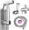 Handheld Bidet Sprayer for Toilet, Spray Attachment with Hose for Feminine Wash, Baby Cloth Diaper Washer, Stainless Steel Cleaner and Shower Sprayer for Pet, Bathroom or Toilet