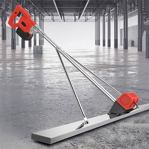 Concrete Screed, Electric Concrete Vibrator with Brushless Motor, Lithium Battery Cement Vibratory Leveler, Concrete Surface Smooth Finish Machine