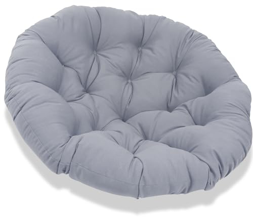 JIcloun Papasansessel Kissen 170cm, Stuhlkissen für Papasan Chair, Wasserdicht Dicke Bodenkissen Rund Groß, Runde Ersatzpolster für Hängesessel Rattansessel Korbsessel Outdoor Gartenmöbel Braun