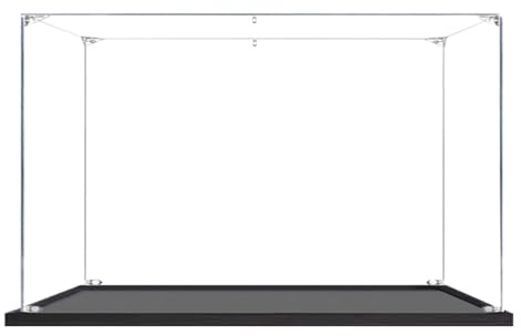 BOOVAX Vitrine für Lego 42205 42217 42222 42223 42226 42241 - Acryl Klar Schaukasten für [Ford-GT40 MKII/Stingray Blau/Pur Sport Hypercar/M4 GT3 EVO Rennwagen] - 35x15x10cm | 2mm