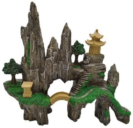 Cadzyre Harz Dekoration, Aquarium Dekoration Landschaftsbau, Aquarium Zubehör, Aquarium Dekorationen, Kampffisch Zubehör (Landschaftsbau für Steingärten, Mittel)