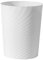 Sinoba Corbeille à papier 8008 - En plastique - Idéale pour chambre d'enfant, bureau, cuisine - Hauteur : 32 cm - 12 l - Blanc