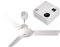 GASFRIGO - Ventilatore da soffitto 61752 Nordik Evolution R 140/56 Bianco + comandi da muro SCRR5 (61752 + 12963)