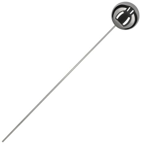 KOTARBAU® Gartenstecker Kugel mit Stab Länge 101 cm ⌀ 15 cm Gartenkugel mit Stab Gartenstecker Edelstahl für draußen Spiegeleffekt Spiegelkugel aus Edelstahl