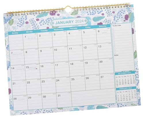 Artibetter Jahreskalender Wandkalender mit Stabiler Konstruktion für Terminkalender und Monatskalender zum Hängen im Büro oder Zuhause als Haushaltskalender