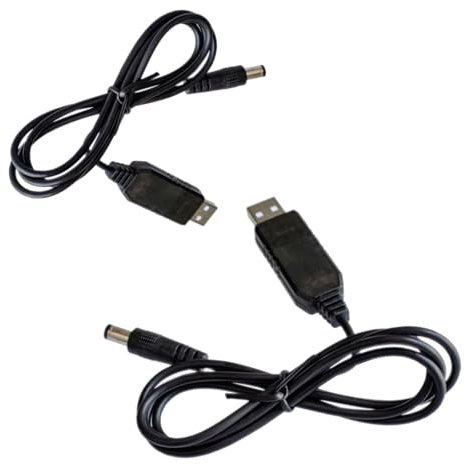 KEXIAO Câble d'alimentation USB vers DC 5,5 x 2,1 mm 5 V à 9 V/12 V pour routeurs, caméras avec protections contre les surcharges 100 cm
