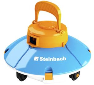 Steinbach Poolrunner Battery Basic 2.0 | Akku-Poolsauger für Flache Poolböden bis 10 m² | mit „Touch and Reverse“ Technologie | 60 Min Laufzeit | für Folienpools | einfache Handhabung