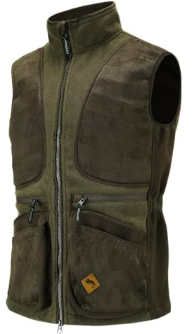 Full mundur Ranger Chaleco de Caza y Tiro de Forro Polar Cortavientos | Shooting geräuscharmes Fleece gepolsterte Schulterpartie winddichte Jagdjacke