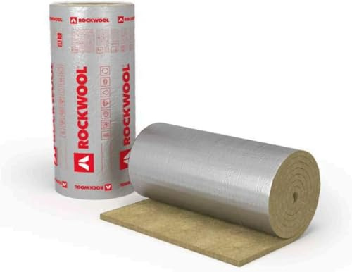 Rockwool KLIMAMAT Steinwolle Isolierung Lamellenmatte alukaschiert 20 - 80mm 100cm breit Brandklasse A1 (20mm - 5m x 1m)