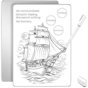 PUSOKEI LCD Schreibtafel, Magnetisches Zeichenkissen mit Stift, Schreibstift mit 0,5 Mm & 0,8 Mm Spitzen, Glattes Schreiben, Augenschutz Whiteboard für Schüler und Arbeiter