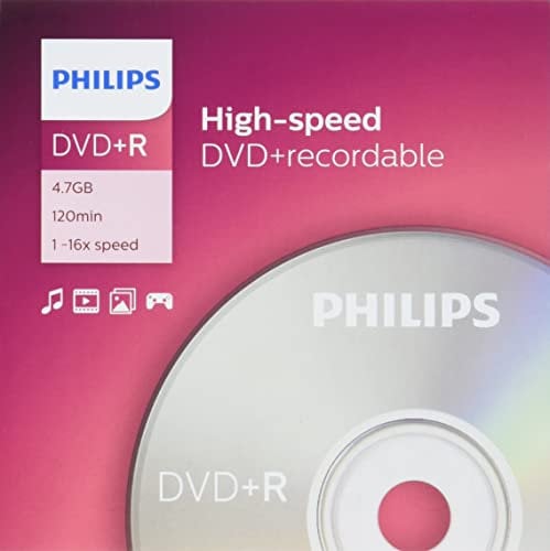 Philips DR4S6J10C 4,7 Go/120 Min 16x DVD+R - DVD+RW Vierges