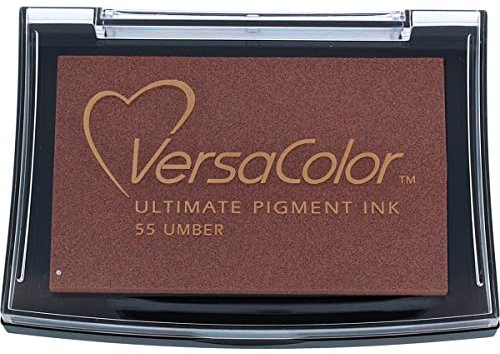 Tsukineko Versacolor Stempelkissen, Umbra, Synthetic Material, 9.7 x 6.6 x 1.8 cm