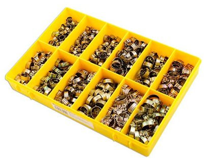 Connect 35259 Clic Type Re-usable Hose Clip Assorted Box 500pc