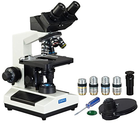 OMAX 40X-2000X Phase Contrast Built-in 3.0MP Digital Camera Compound LED Binocular Microscope - MD827S30L-PHB3