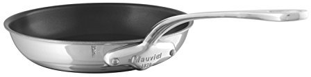 Mauviel 1830 Eclipse TLD-1556 M'cook Multilayer Non-Stick Frying Pan Stainless Steel Base and Handle 30cm Stainless steel