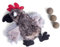 Petface : Peluche Jeune Coq avec Herbe à Chat