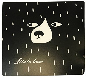 NOVAGO® Tapis de Souris Motif imprimé néoprène antidérapant 21 x 21 cm (Ours)
