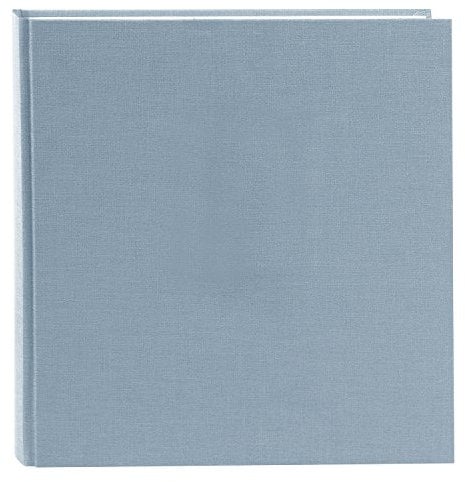 goldbuch 27607 Fotoalbum Summertime Trend 2, Fotobuch mit 60 weißen Seiten mit Pergamin Trennblätter, Foto Album mit Leinen Einband, bis zu 600 Bilder, Hochwertiges Papier, Blau / Grau, 30 x 31 cm