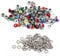 100 Unids Colores Mezclados 4mm Forma Redonda Ojales, Tarjeta Scrapbooking Fabricación de Zapatos de Arte de Cuero Ropa DIY Ojetes de Metal(Color Mezclado)