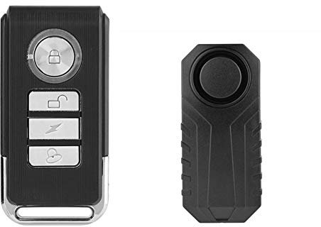Delaman Antirrobo Inalámbrica, Alarmade Bicicleta Cerradura de Seguridad, Sirena de Alarma Antirrobo para Motocicletas