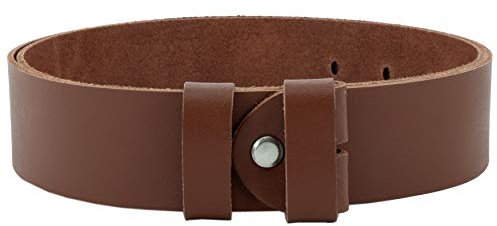 Vascavi ® Wechselgürtel aus Rindsleder, Ledergürtel, 4 cm breit und ca. 0,33 cm stark, Made in Germany, #4-OS2 (115 cm Gesamtlänge 130 cm, Hellbraun)