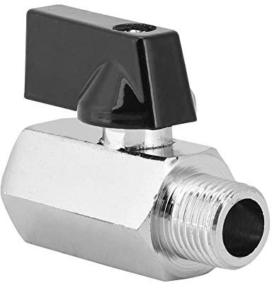 Tonysa G1/4 Innengewinde Ventil,Messing Wasserkühlventil,Computer Wasserkühlung Zubehör für Computer Wasserkühlsystem mit dichtem Verschluss/präzisem Gewinde/heller Oberfläche