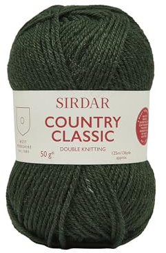 Sirdar Country Classic DK - Doble punto, verde bosque (867), 50 g