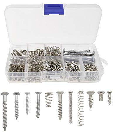 Be In Your Mind 149 Teilige Gitarren Schrauben-Kit für E-Gitarren Bass Brücken Tonabnehmer Tuner Schalter Halsplatten mit Aufbewahrungsbox