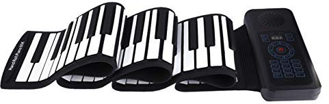 Rolling Up Piano, 88 Tasten Tragbare elektronische Hand Rollup Up Piano - Aufnahme, Programmierung, Tutorial - mit Lautsprecher und Kopfhöreranschluss, für Kinder, Klavieranfänger, Schüler