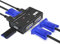 MT-VIKI VGA KVM Switch 2 Port VGA KVM Umschalter für Tastatur Maus USB-Lautsprecher inklusive KVM-Kabel PC an einem Monitor
