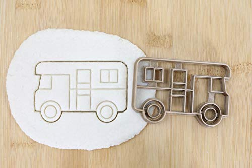 Camping Wohnwagen cookie cutter Fondant Keksstempel/Ausstechform keksausstecher PLA ca.8cm
