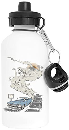 Vendax Fossilien aufgetankt Aluminium Weiß Wasserflasche Mit Schraubverschluss White Water Bottle With Screw Cap