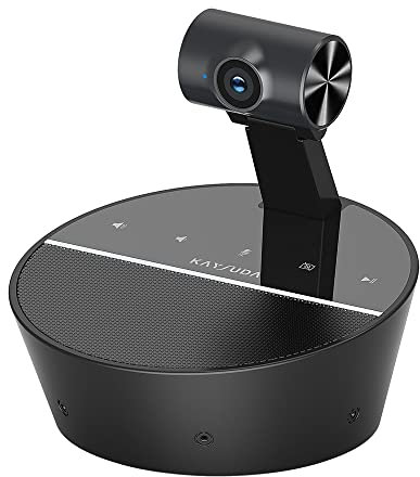 Kaysuda Haut-Parleur de vidéoconférence HD 1080p avec Haut-Parleur intégré 6 W et 6 micros omnidirectionnels pour Ordinateur