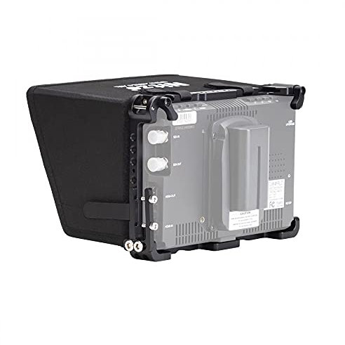 Nitze Soporte de jaula para monitor de campo de 7 pulgadas con parasol y abrazadera de cable compatible con Feelworld FW279S de 7 pulgadas