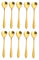 20 cucchiaini da caffè in acciaio inox, creativi, per zucchero, mescolare, gelato, torta, cucchiaino da tè, cucchiaini a forma di cuore, colore: oro