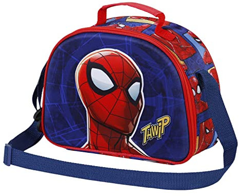 Marvel Karactermania Spiderman Sides-Bolsa Portamerienda 3D, Azul