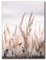 Leinwandbild Grasses I 60 x 80 cm | Bild auf Leinwand im Hochformat in sanften monochromen Farben | Gras Feld Wiese Natur Blumen Trockenblumen | Wohnzimmer Schlafzimmer Flur | Deko Home Einrichtung